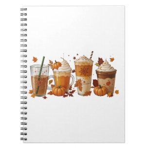 Fall Coffee Pumpkin Notebook