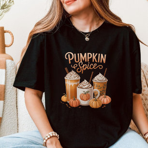 Fall Coffee Pumpkin Spice Latte Autumn Season T-Shirt