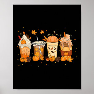 Fall Coffee Pumpkin Spice Latte Capuchino Warm Coz Poster