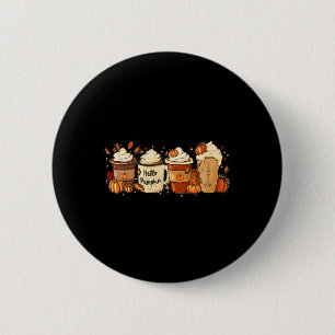 Fall Coffee Pumpkin Spice Latte Drinks Autumn Than 6 Cm Round Badge