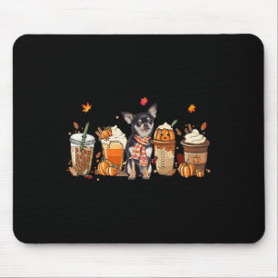 Fall Coffee Pumpkin Spice Latte Iced Autumn Chihua Mouse Mat