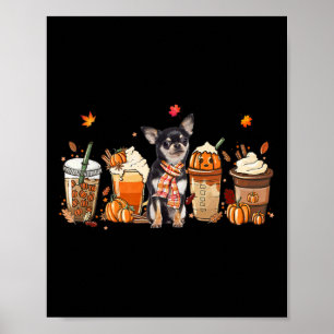 Fall Coffee Pumpkin Spice Latte Iced Autumn Chihua Poster