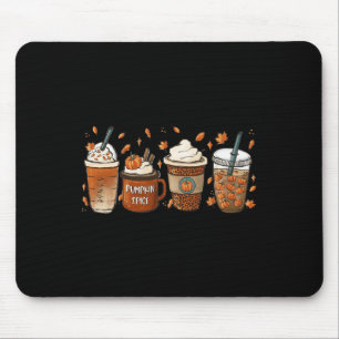 Fall Coffee Pumpkin Spice Latte Iced Warm Cozy Aut Mouse Mat