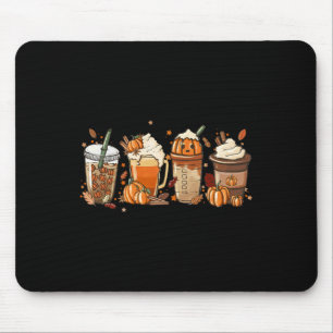 Fall Coffee Pumpkin Spice Latte Iced Warm Cozy Aut Mouse Mat