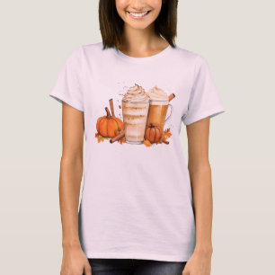 Fall Coffee T-Shirt: Brewing Autumn Bliss T-Shirt