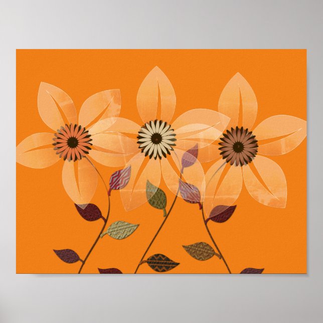 Fall Collection Abstract Autumn Collage Poster (Front)