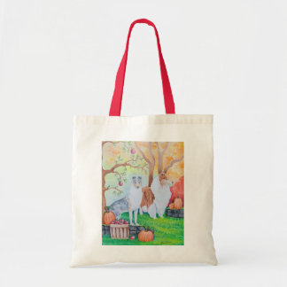 Fall Collies Tote Bag