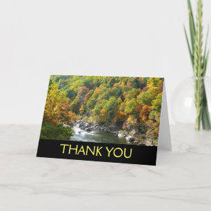 Fall Color at Ohiopyle State Park Thank You Card