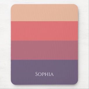 Fall Colored Stripes- Mouse Mat