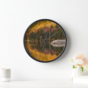 Fall Colors Reflected on Beaver Pond Clock