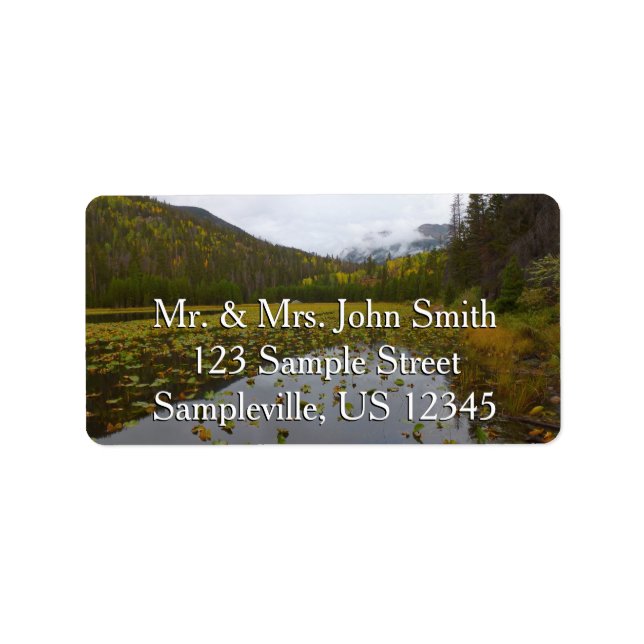 Fall Colour at Cub Lake Label (Front)