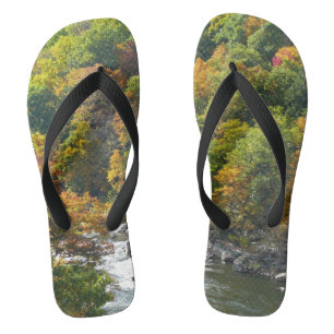 Fall Colour at Ohiopyle State Park Flip Flops