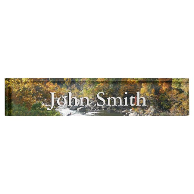 Fall Colour at Ohiopyle State Park Nameplate (Front)
