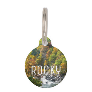 Fall Colour at Ohiopyle State Park Pet Tag