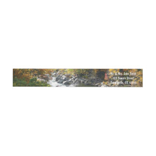 Fall Colour at Ohiopyle State Park Wrap Around Label