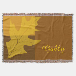 Fall Colour Block Throw Blanket