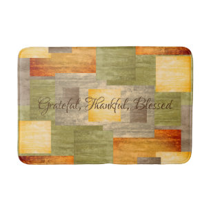 Fall Colour Blocks Bath Mat