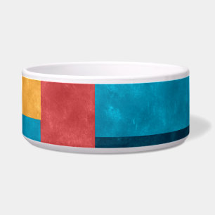 Fall Colour Blocks Pet Bowl