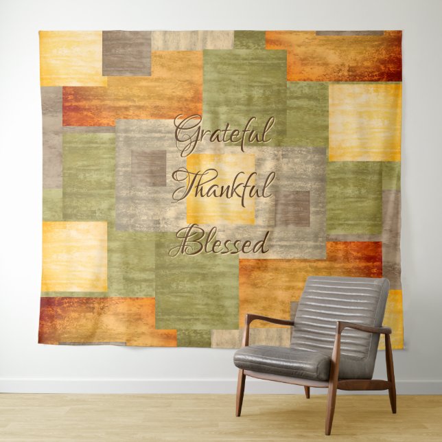 Fall Colour Blocks Tapestry (In Situ (Horizontal))