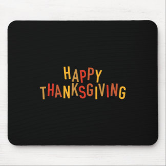 Fall Colour Cute Adorable Happy Thanksgiving Desig Mouse Mat