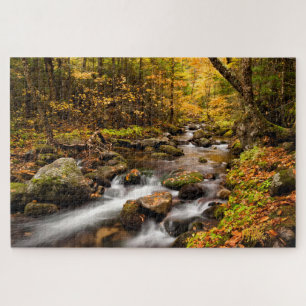 Fall Colour Jefferson Brook   White Mountains Jigsaw Puzzle