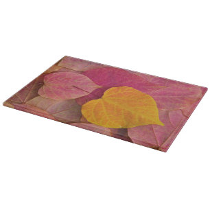 Fall colour on Forest Pansy Redbud fallen Cutting Board