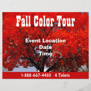 Fall Colour Tour Halloween Event  Fall Event Flyer