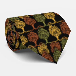 Fall Colour Trees Tie