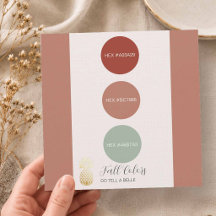 Fall Colour Wedding Palette HEX Codes