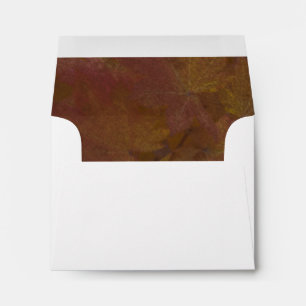 Fall Coloured Maple Leaves RSVP Response Card Envelopes