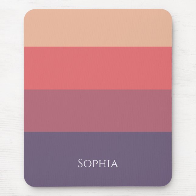 Fall Coloured Stripes- Mouse Mat (Front)