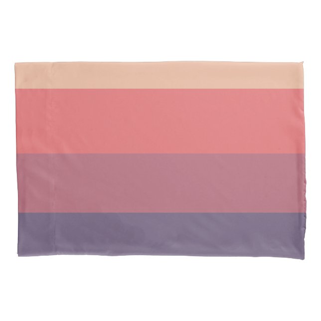 Fall Coloured Stripes- Pillowcase (Front)