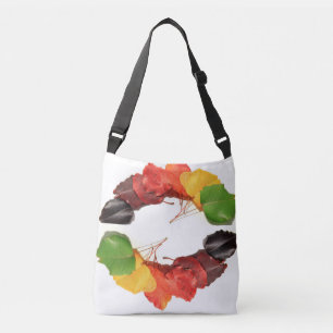  Fall Colourful Leaf Pattern  Crossbody Bag