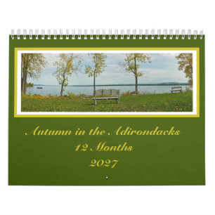 Fall Colours Adirondack 12 Month Calendar