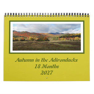 Fall Colours Adirondack 18 Month Calendar