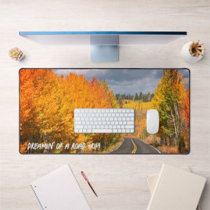 Fall Colours Along Northern Arizona Roadway Photo Desk Mat