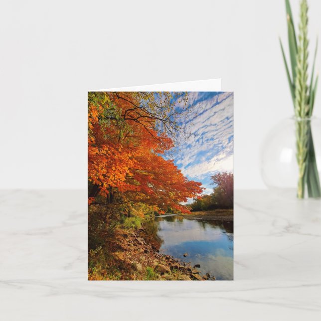 Fall colours blank notecard (Front)