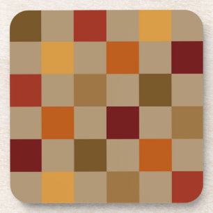 Fall Colours Chequered Coaster