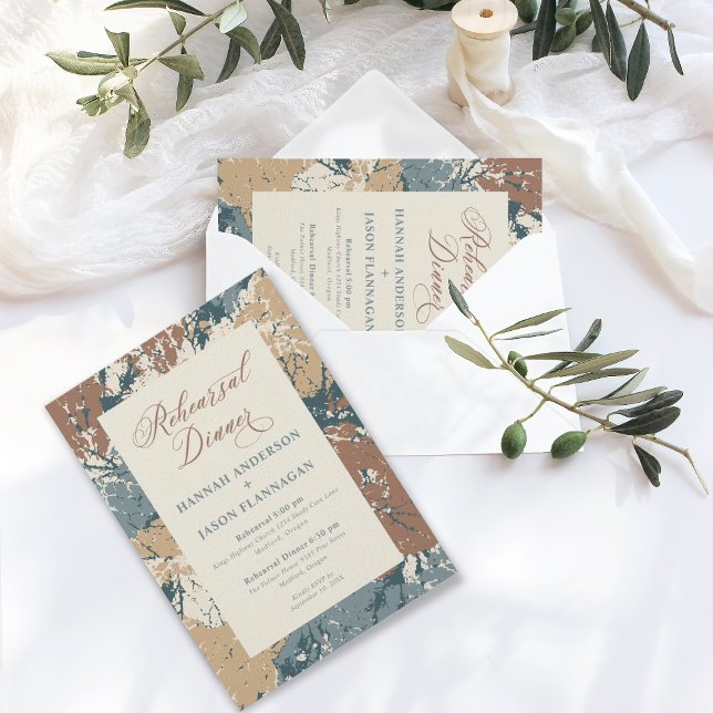 Fall Colours Cinnamon Rehearsal Dinner  Invitation (Creator Uploaded)
