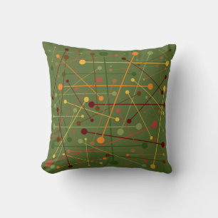 Fall Colours Dash & Dots Cushion