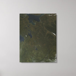 Fall colours in northwestern Russia Canvas Print