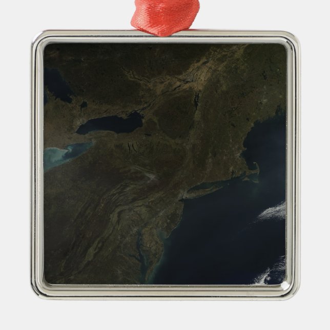 Fall colours in the eastern United States Metal Tree Decoration (Front)