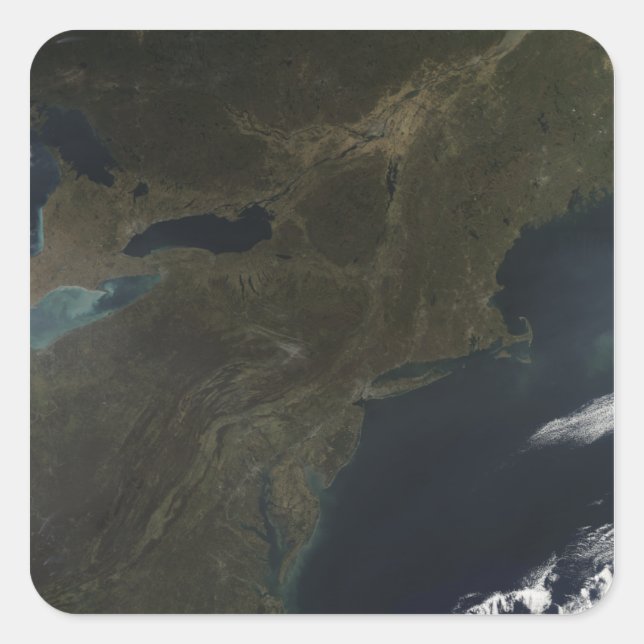 Fall colours in the eastern United States Square Sticker (Front)