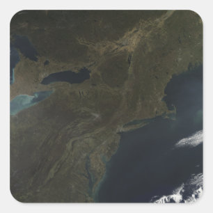 Fall colours in the eastern United States Square Sticker