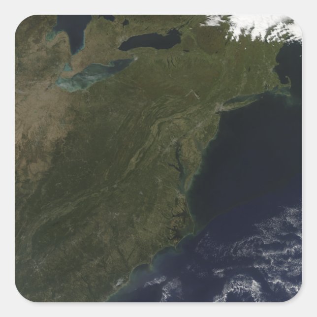 Fall colours in the northeastern United States Square Sticker (Front)