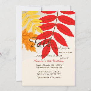 Fall Colours Invitation