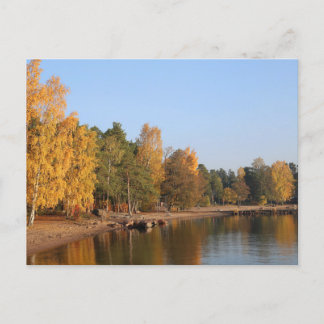 Fall Colours Landscape from Espoo, Finland Postcar Postcard