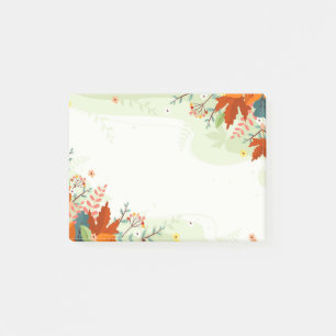 Fall Colours Leaves Post-It Notes