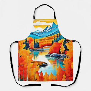 Fall Colours Mountain View Apron