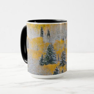 Fall Colours of Aspens & Fresh Snow Keebler Pass Mug